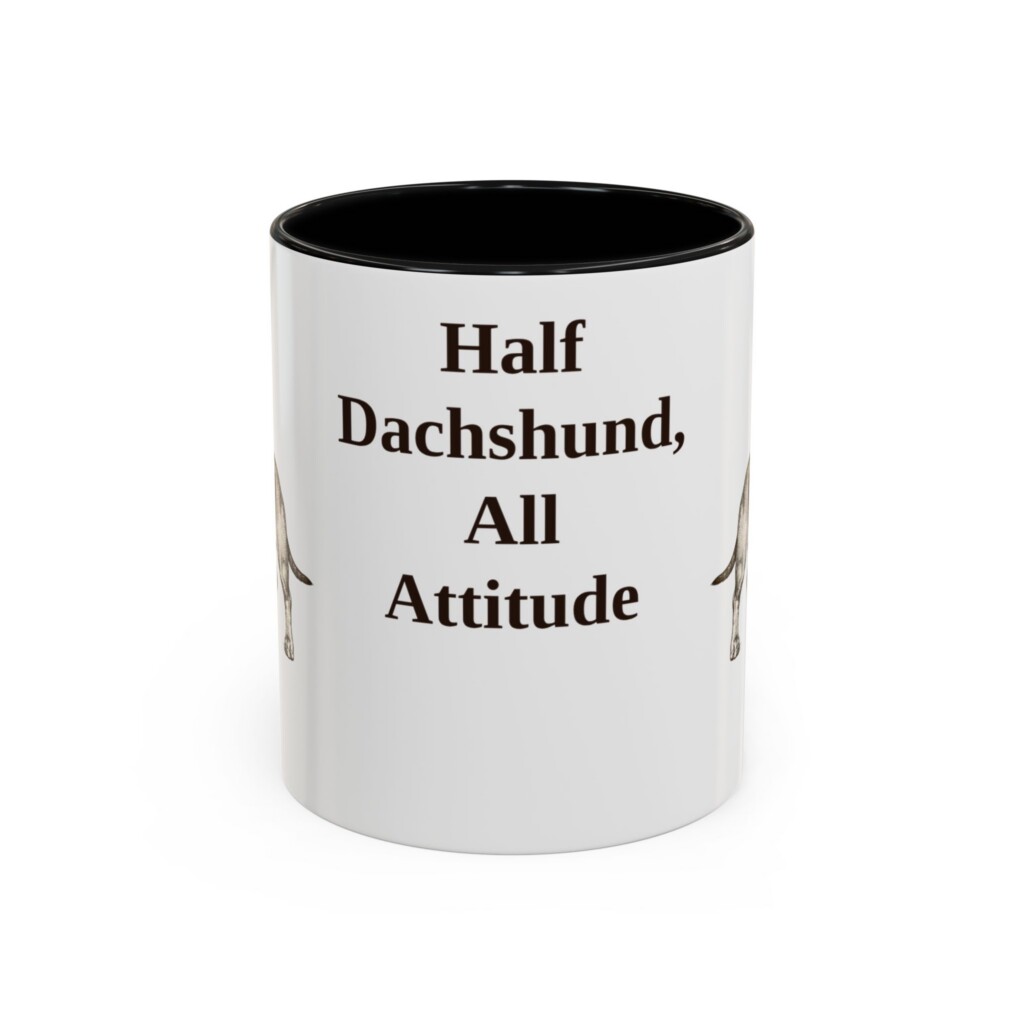 11oz Funny Dachshund Mix Mug, Vintage Dog Coffee Mug, Dog Lover Gift