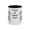11oz Coton de Tulear Dog Dad Mug, Vintage Sketch Coffee Mug, Dog Dad Gift