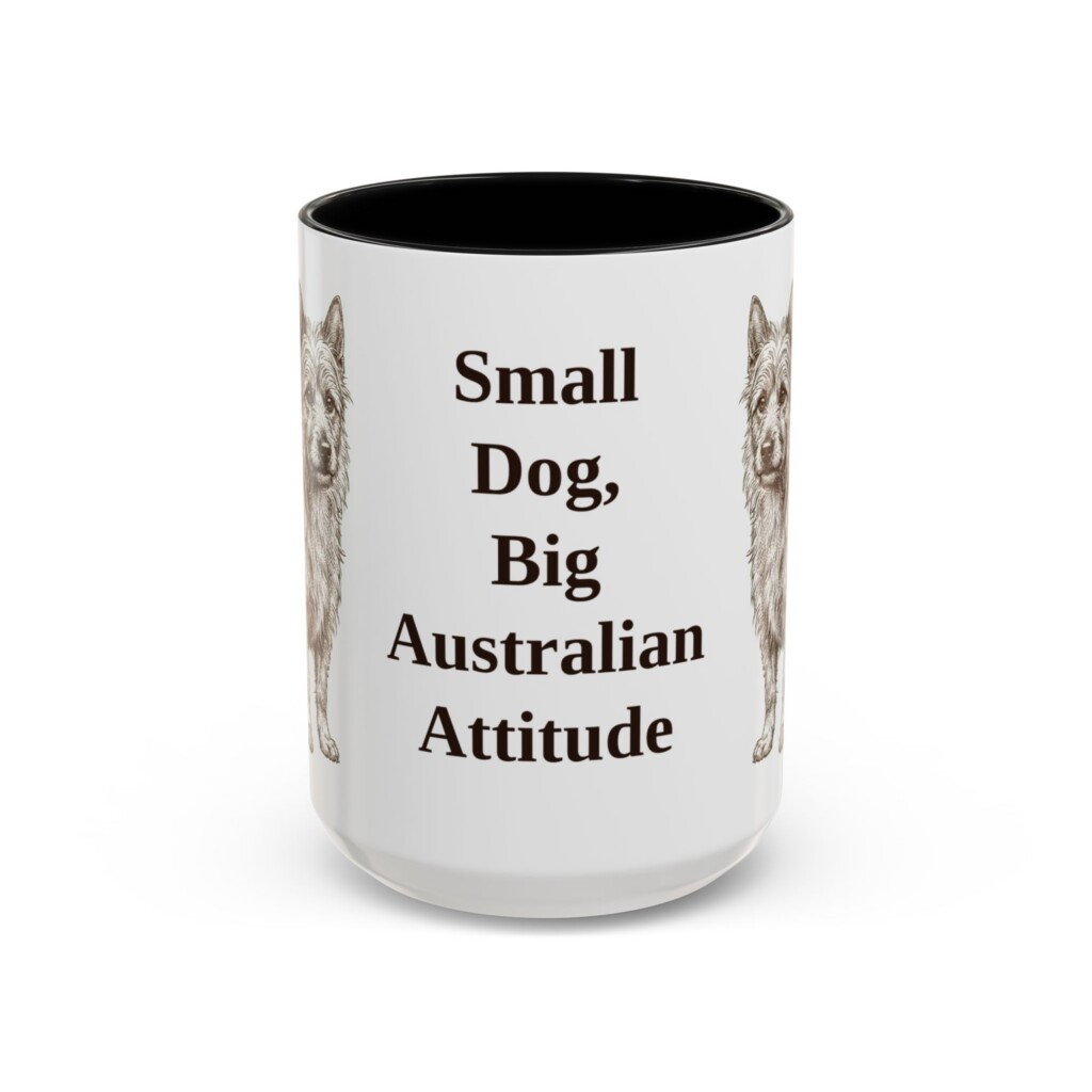 15oz Funny Australian Terrier Mug, Vintage Dog Coffee Mug, Dog Lover Gift