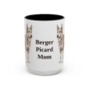 8966300488985614585_2048.jpeg 15oz Berger Picard Dog Mom Mug, Vintage Sketch Coffee Mug, Dog Mom Gift