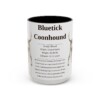8988342048371130474_2048.jpeg 15oz Bluetick Coonhound Mug, Illustrated Dog Breed Facts Coffee Mug, Vintage Dog Keepsake Gift