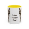 11oz Cairn Terrier Dog Dad Mug, Vintage Sketch Coffee Mug, Dog Dad Gift