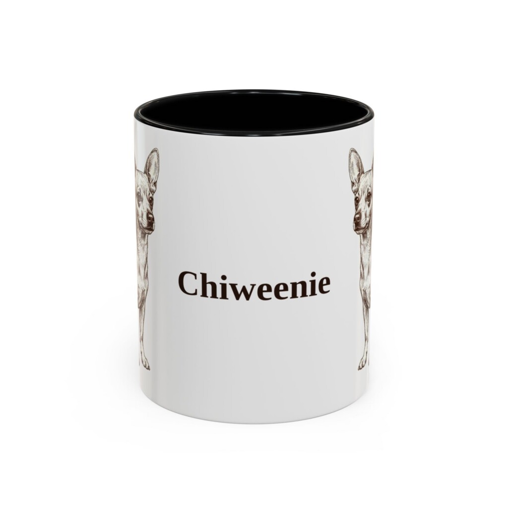 9000238564403211508_2048.jpeg 11oz Chiweenie Mug, Vintage Dog Portrait Coffee Mug, Dog Lover Gift