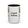 15oz English Bulldog Mug, Vintage Dog Portrait Coffee Mug, Dog Lover Gift