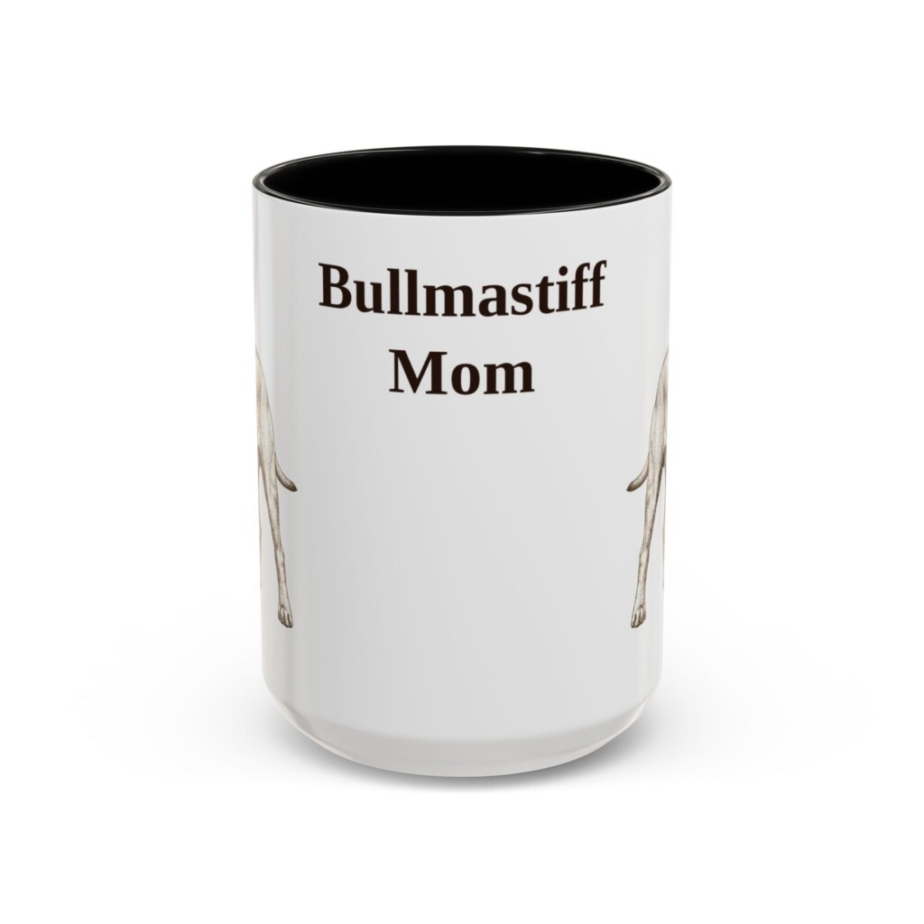 9094911163708347803_2048.jpeg 15oz Bullmastiff Dog Mom Mug, Vintage Sketch Coffee Mug, Dog Mom Gift