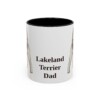 11oz Lakeland Terrier Dog Dad Mug, Vintage Sketch Coffee Mug, Dog Dad Gift
