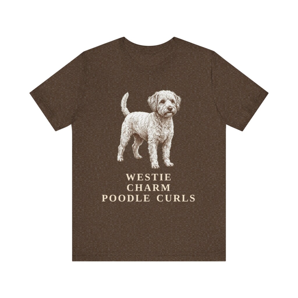 Westiepoo Humor Shirt, Vintage Dog Sketch Tee, Dog Humor Gift