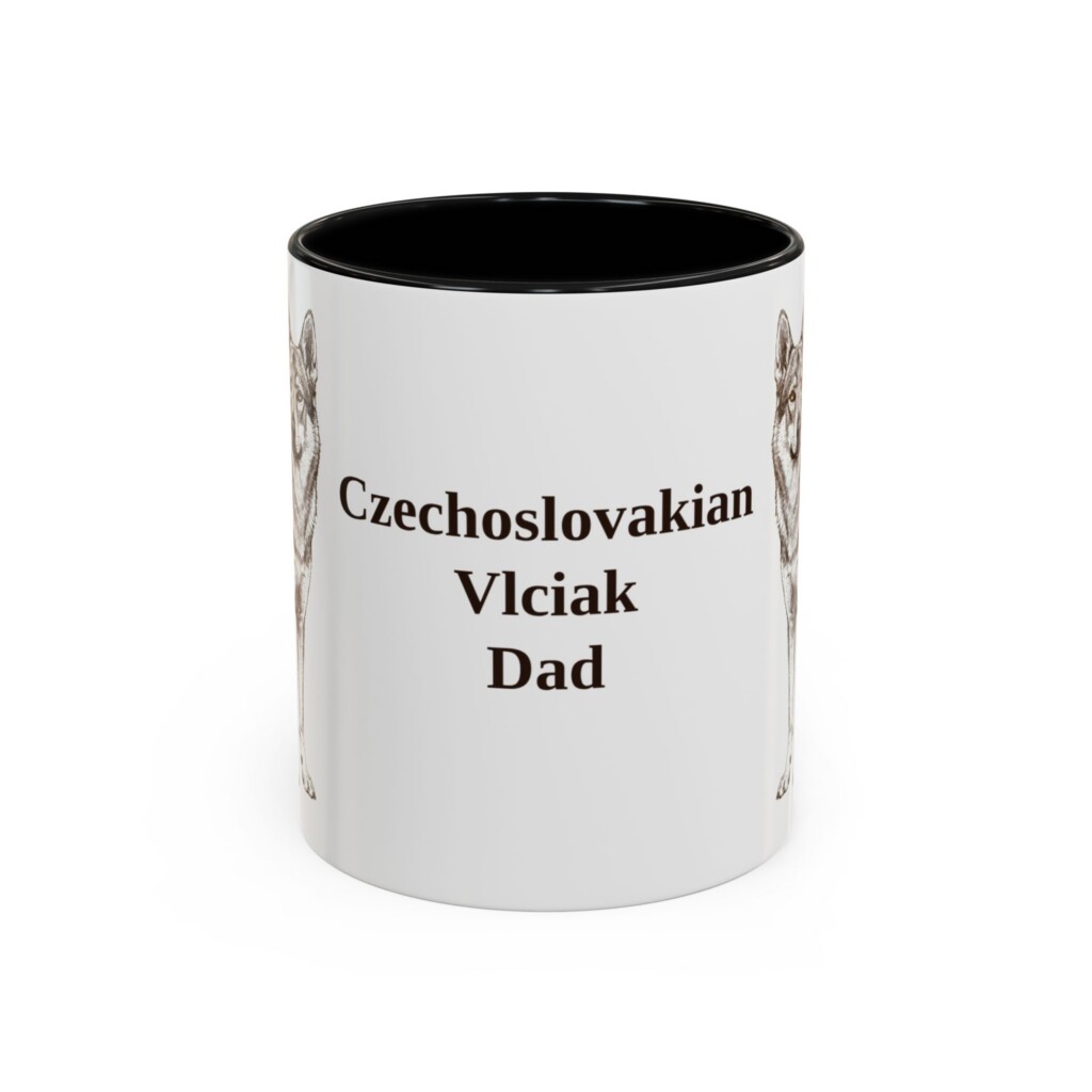 9306642552149391376_2048.jpeg 11oz Czechoslovakian Vlciak Dog Dad Mug, Vintage Sketch Coffee Mug, Dog Dad Gift