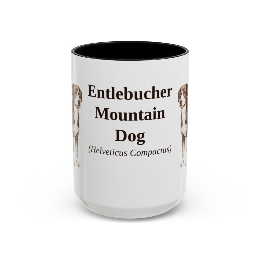 9326706076893272488_2048.jpeg 15oz Entlebucher Mountain Dog Latin Mug, Vintage Dog Coffee Mug, Dog Lover Gift