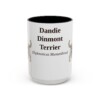 15oz Dandie Dinmont Terrier Latin Mug, Vintage Dog Coffee Mug, Dog Lover Gift