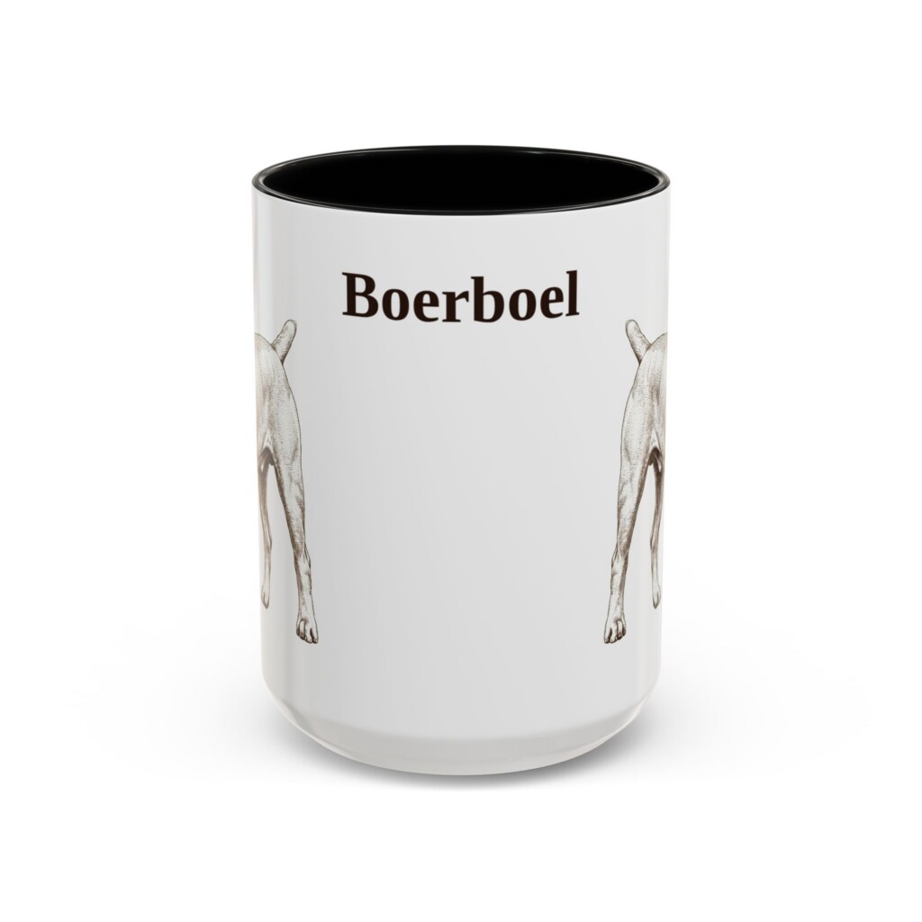 15oz Boerboel Mug, Vintage Dog Portrait Coffee Mug, Dog Lover Gift