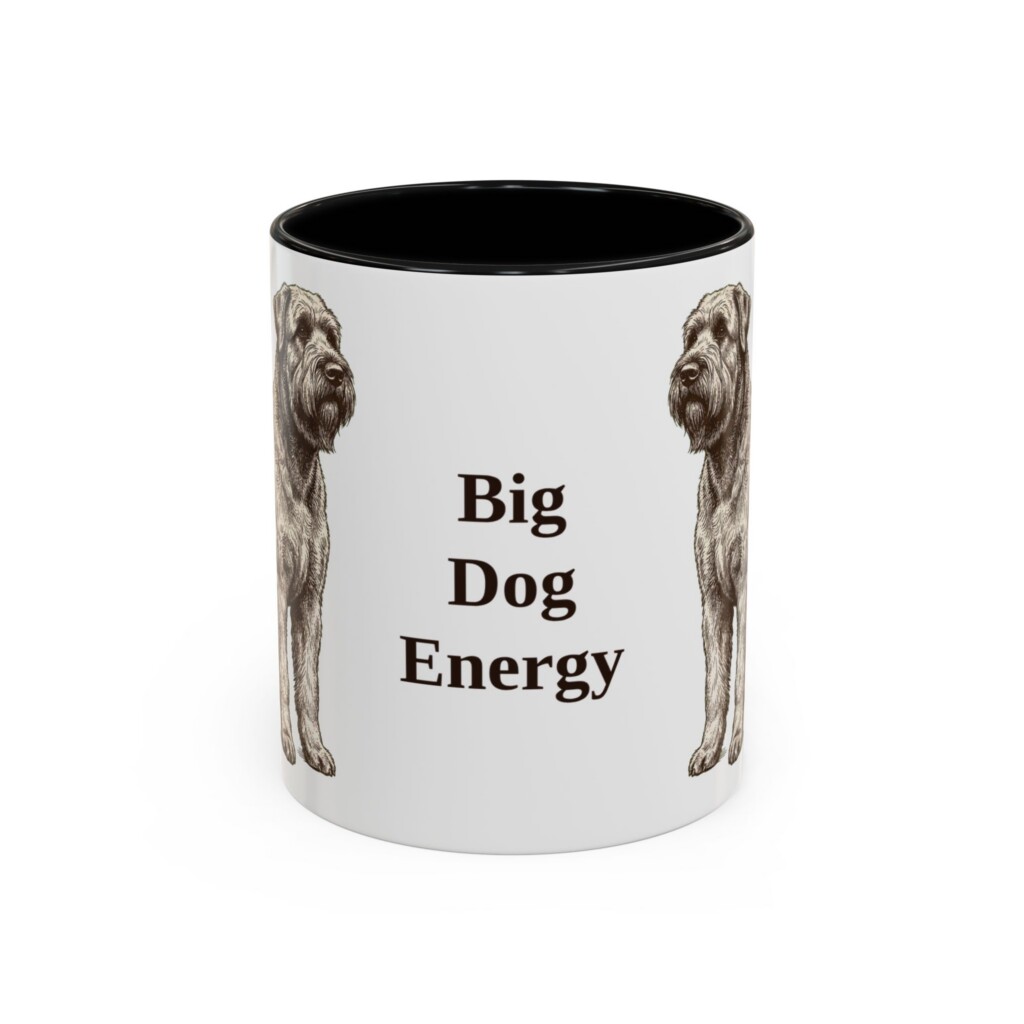 11oz Funny Black Russian Terrier Mug, Vintage Dog Coffee Mug, Dog Lover Gift