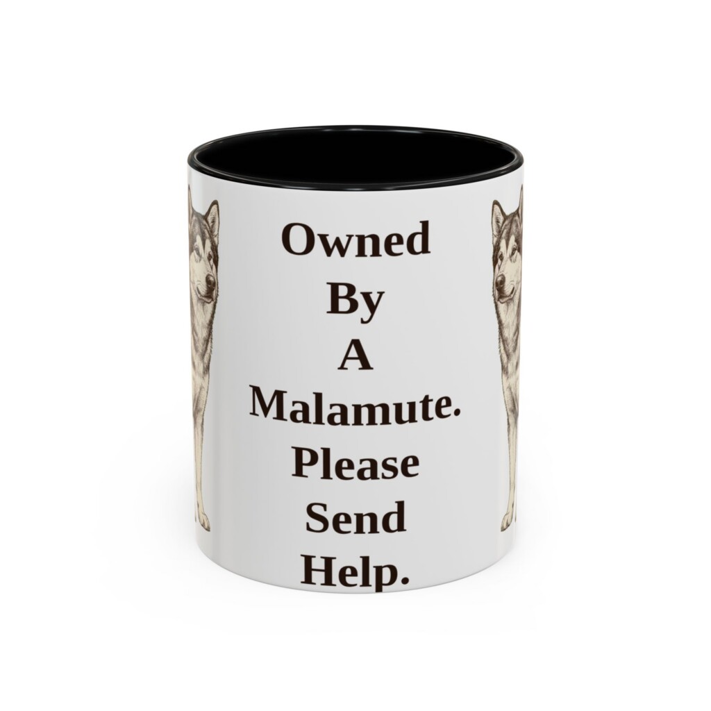 11oz Funny Alaskan Malamute Mug, Vintage Dog Coffee Mug, Dog Lover Gift