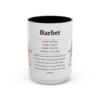 15oz Barbet Mug, Illustrated Dog Breed Facts Coffee Mug, Vintage Dog Keepsake Gift