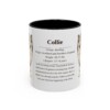 11oz Collie Mug, Illustrated Dog Breed Facts Coffee Mug, Vintage Dog Keepsake Gift