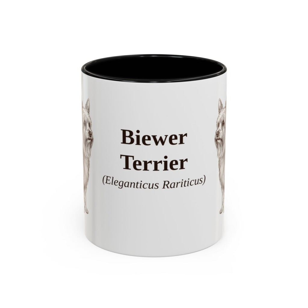 11oz Biewer Terrier Latin Mug, Vintage Dog Coffee Mug, Dog Lover Gift