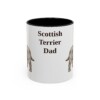 11oz Scottish Terrier Dog Dad Mug, Vintage Sketch Coffee Mug, Dog Dad Gift