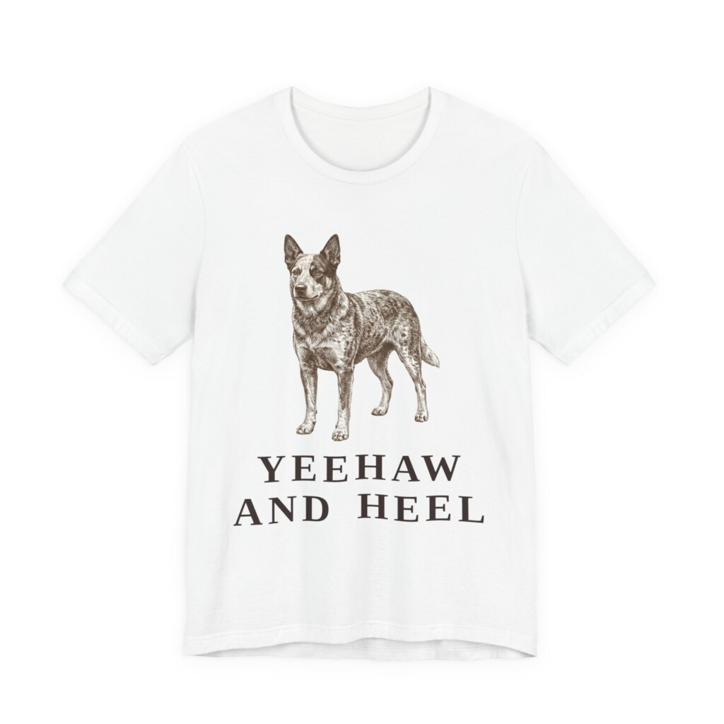 Texas Heeler Humor Shirt, Vintage Dog Sketch Tee, Dog Humor Gift