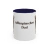 11oz Affenpinscher Dog Dad Mug, Vintage Sketch Coffee Mug, Dog Dad Gift