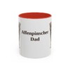11oz Affenpinscher Dog Dad Mug, Vintage Sketch Coffee Mug, Dog Dad Gift