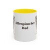 11oz Affenpinscher Dog Dad Mug, Vintage Sketch Coffee Mug, Dog Dad Gift
