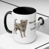 15oz Funny Affenpinscher Mug, Monkey-Faced And Unbothered, Vintage Dog Coffee Mug, Dog Lover Gift
