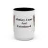 15oz Funny Affenpinscher Mug, Monkey-Faced And Unbothered, Vintage Dog Coffee Mug, Dog Lover Gift