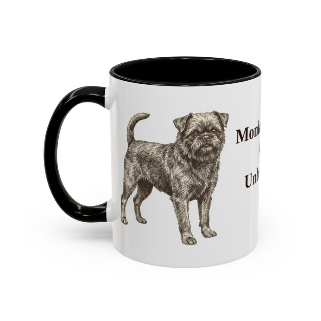 11oz Funny Affenpinscher Mug, Monkey-Faced And Unbothered, Vintage Dog Coffee Mug, Dog Lover Gift