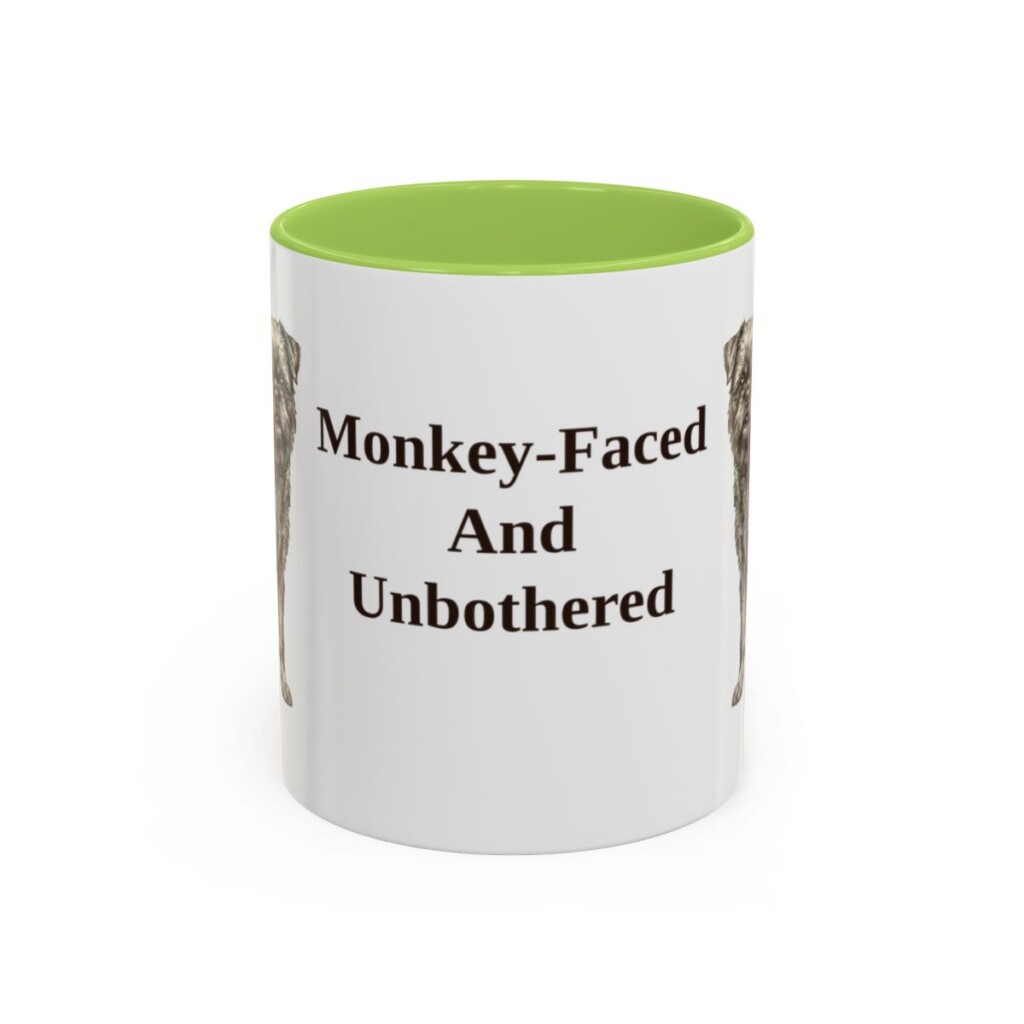 11oz Funny Affenpinscher Mug, Monkey-Faced And Unbothered, Vintage Dog Coffee Mug, Dog Lover Gift