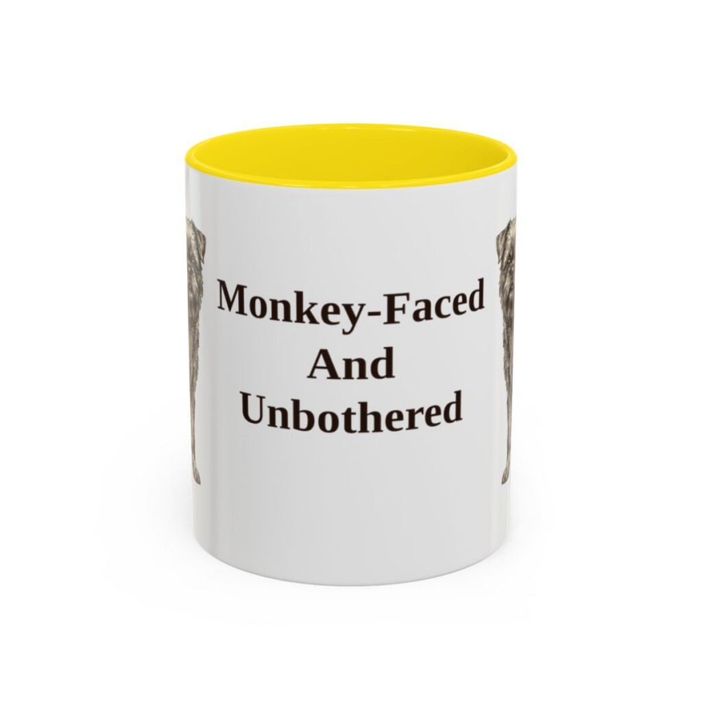 11oz Funny Affenpinscher Mug, Monkey-Faced And Unbothered, Vintage Dog Coffee Mug, Dog Lover Gift