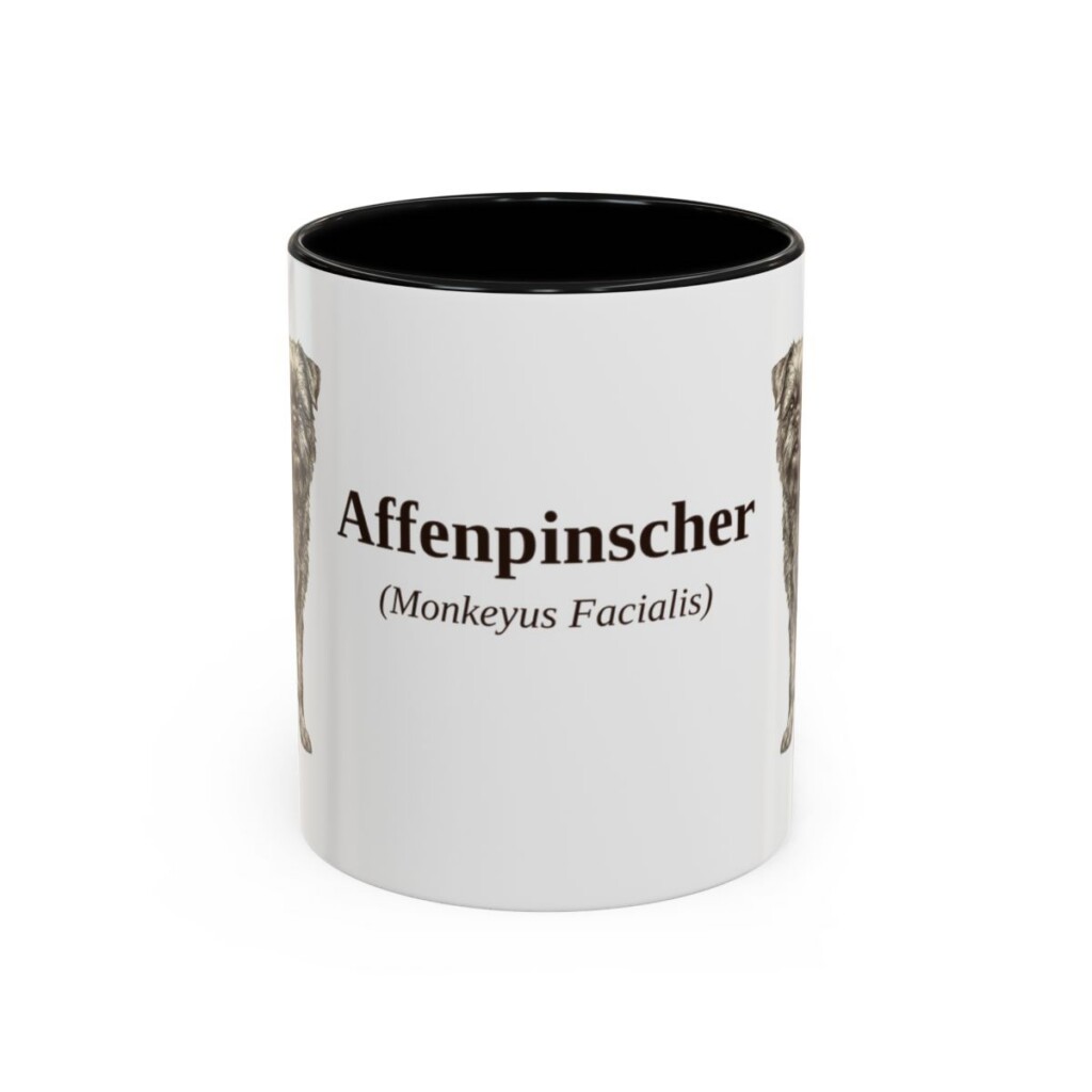 11oz Affenpinscher Latin Mug, Affenpinscher, Vintage Dog Coffee Mug, Dog Lover Gift