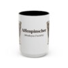 15oz Affenpinscher Latin Mug, Affenpinscher, Vintage Dog Coffee Mug, Dog Lover Gift
