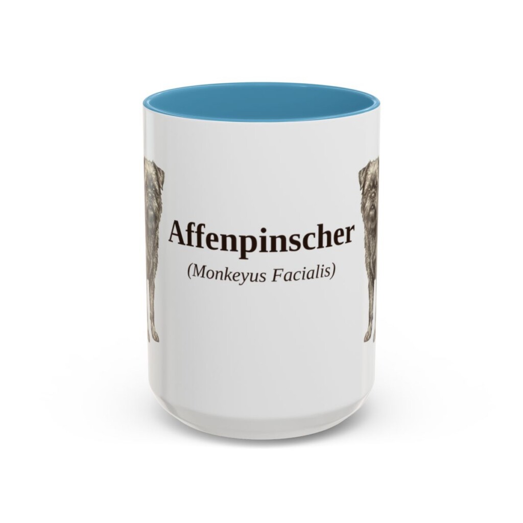 15oz Affenpinscher Latin Mug, Affenpinscher, Vintage Dog Coffee Mug, Dog Lover Gift