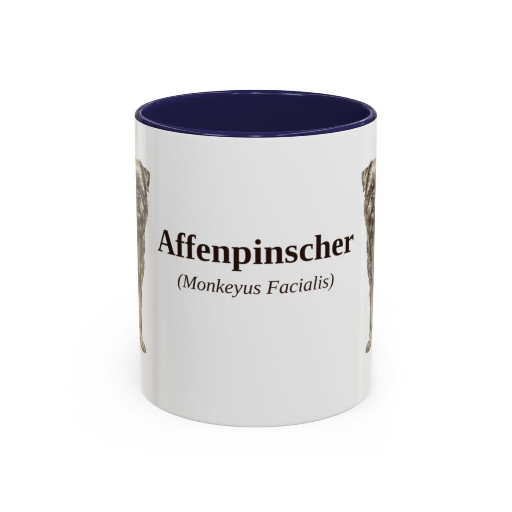 11oz Affenpinscher Latin Mug, Affenpinscher, Vintage Dog Coffee Mug, Dog Lover Gift