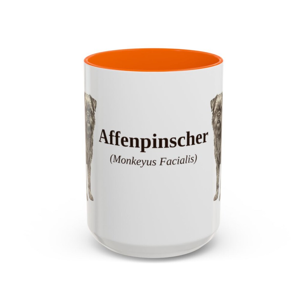 15oz Affenpinscher Latin Mug, Affenpinscher, Vintage Dog Coffee Mug, Dog Lover Gift
