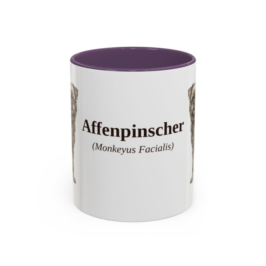 11oz Affenpinscher Latin Mug, Affenpinscher, Vintage Dog Coffee Mug, Dog Lover Gift