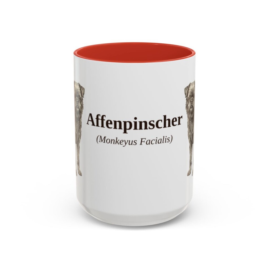 15oz Affenpinscher Latin Mug, Affenpinscher, Vintage Dog Coffee Mug, Dog Lover Gift