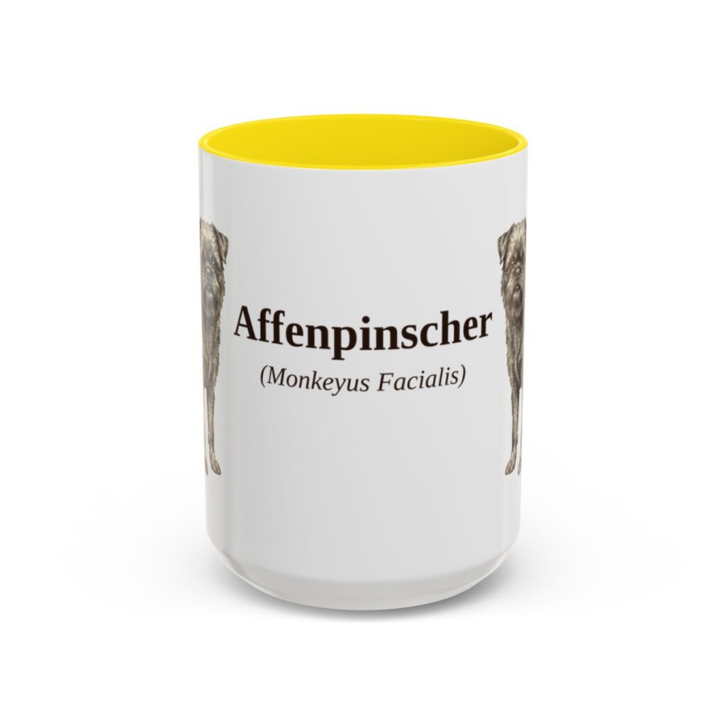 15oz Affenpinscher Latin Mug, Affenpinscher, Vintage Dog Coffee Mug, Dog Lover Gift