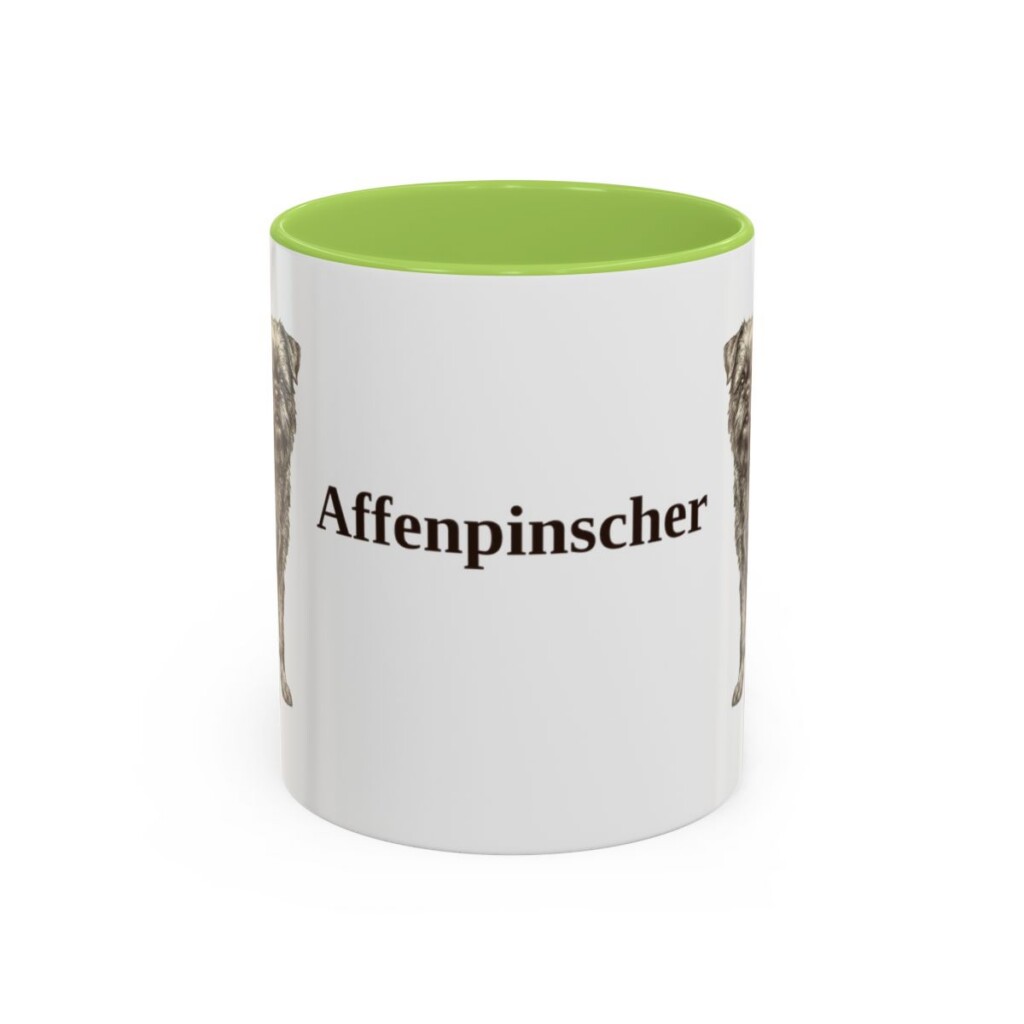 11oz Affenpinscher Mug, Vintage Dog Portrait Coffee Mug, Dog Lover Gift