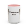 affenpinscher-mug-mom-pink-3 15oz Affenpinscher Dog Mom Mug, Vintage Sketch Coffee Mug, Dog Mom Gift