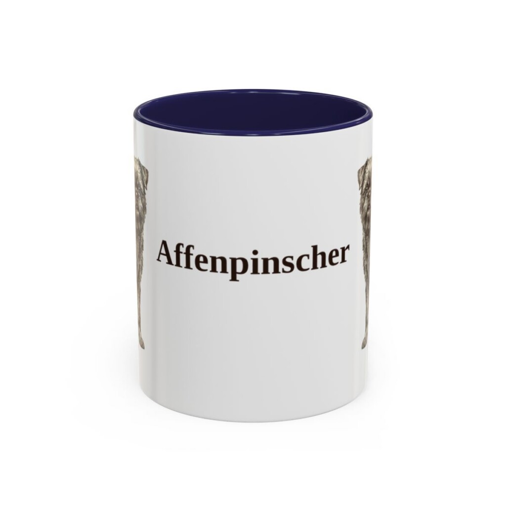 11oz Affenpinscher Mug, Vintage Dog Portrait Coffee Mug, Dog Lover Gift
