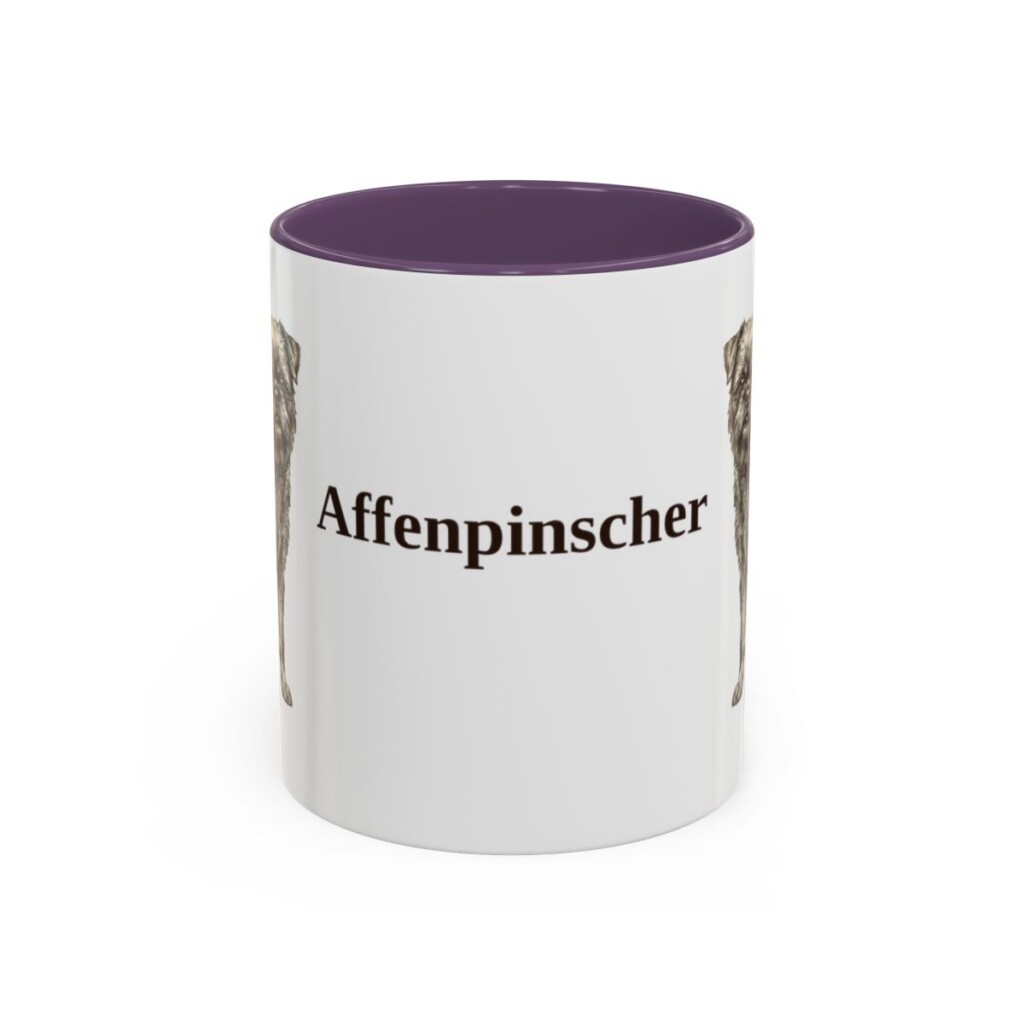 11oz Affenpinscher Mug, Vintage Dog Portrait Coffee Mug, Dog Lover Gift