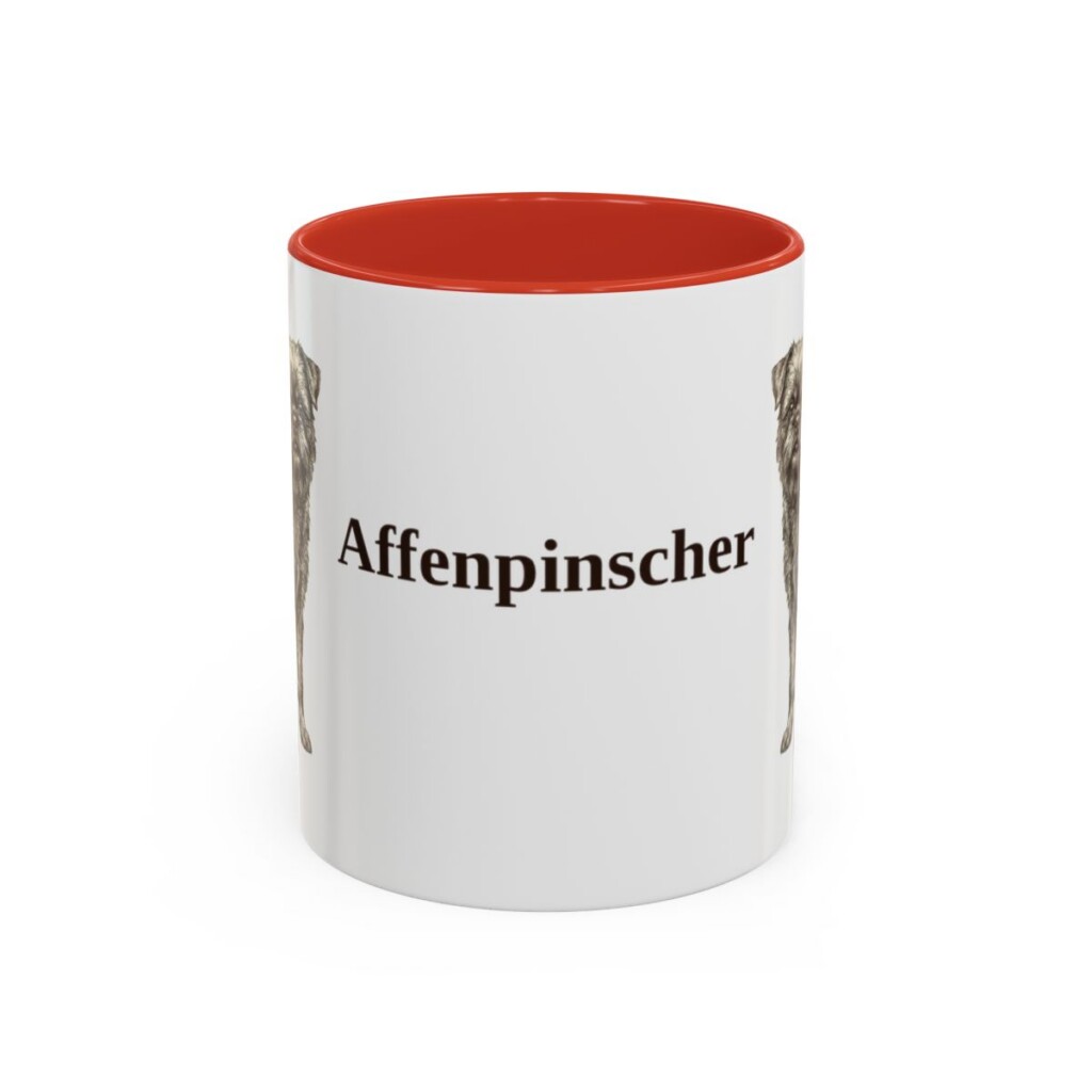 11oz Affenpinscher Mug, Vintage Dog Portrait Coffee Mug, Dog Lover Gift