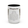 affenpinscher-mug-writeup-black-front-1 15oz Affenpinscher Mug, Illustrated Dog Breed Facts Coffee Mug, Vintage Dog Keepsake Gift