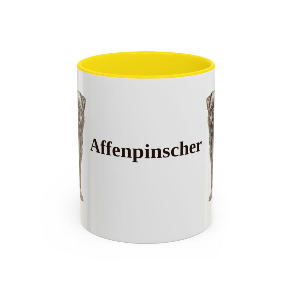 11oz Affenpinscher Mug, Vintage Dog Portrait Coffee Mug, Dog Lover Gift