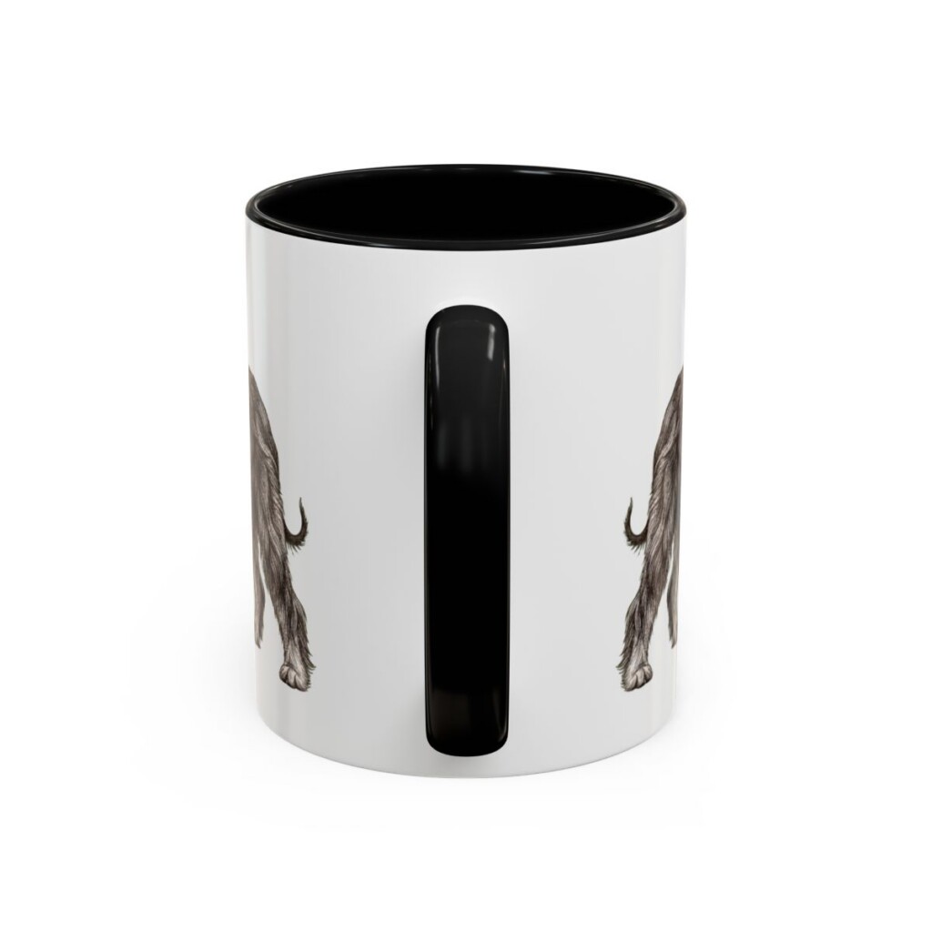 11oz Afghan Hound Mug, Vintage Dog Portrait Coffee Mug, Dog Lover Gift