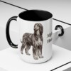 15oz Afghan Hound Mug, Vintage Dog Portrait Coffee Mug, Dog Lover Gift