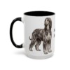 15oz Afghan Hound Mug, Vintage Dog Portrait Coffee Mug, Dog Lover Gift
