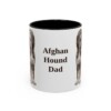 11oz Afghan Hound Dog Dad Mug, Vintage Sketch Coffee Mug, Dog Dad Gift