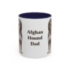 11oz Afghan Hound Dog Dad Mug, Vintage Sketch Coffee Mug, Dog Dad Gift